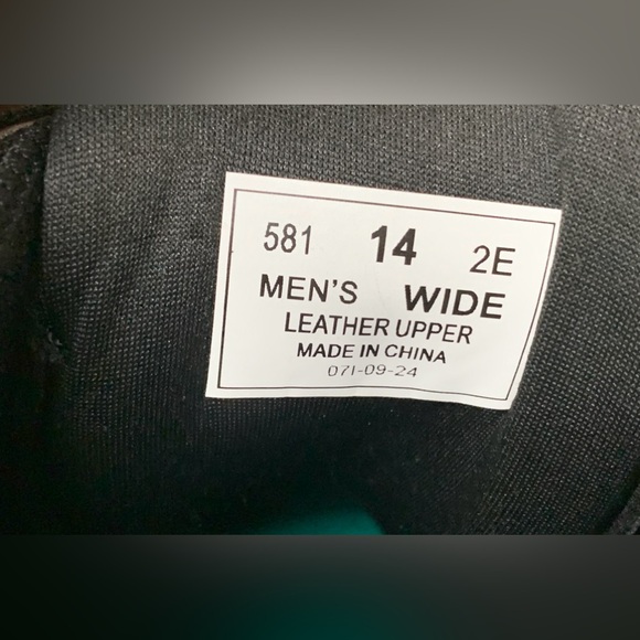 Men’s 14 EE Wide Orthofeet Glacier Gorge Pebbled Leather Hook & Loop Ankle Boots - Picture 4 of 16